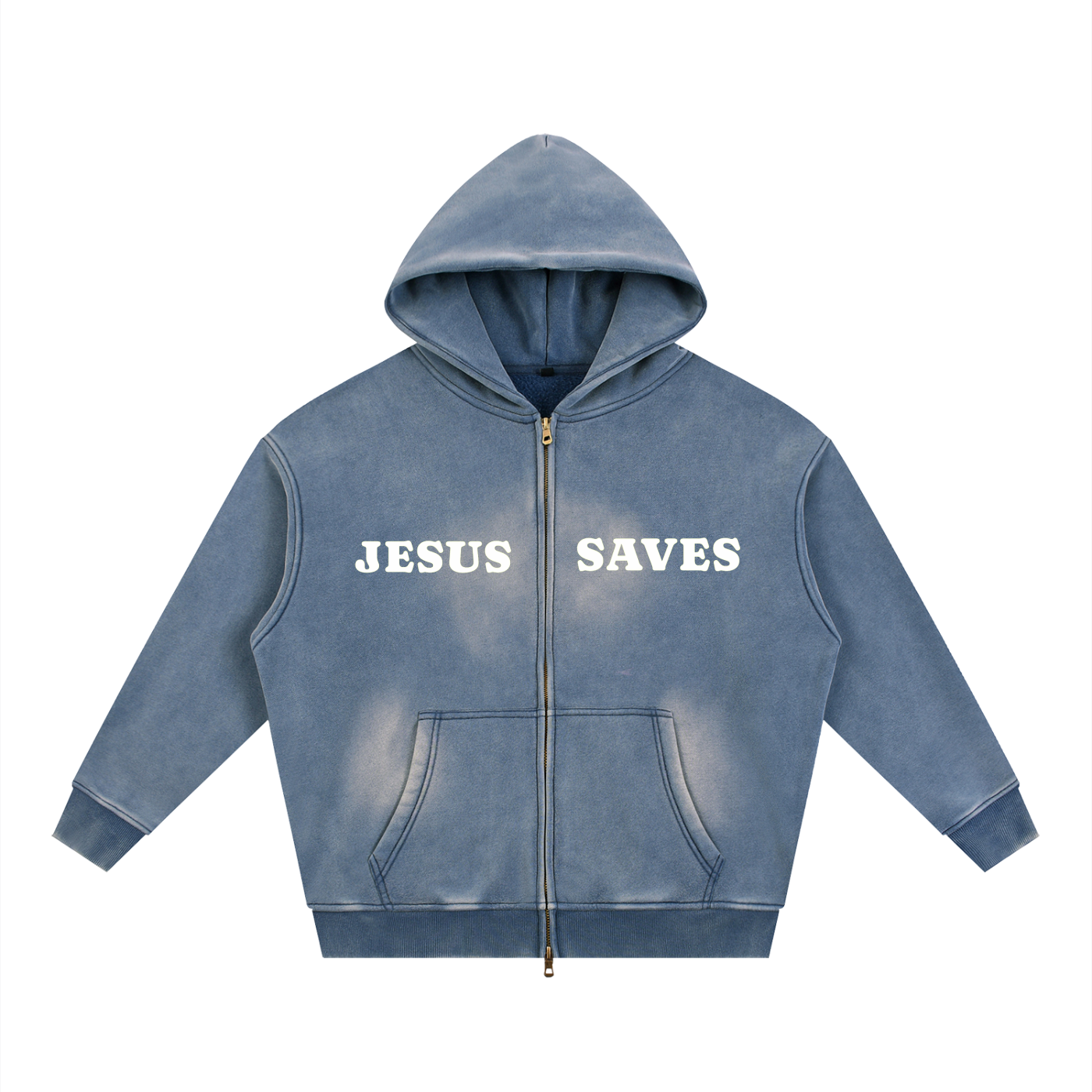 Jesus Saves ZipUp Hoodie