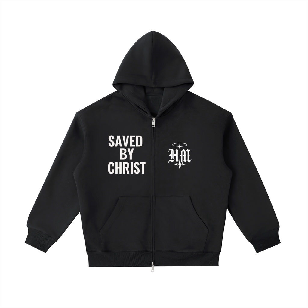 Saved By Christ ZipUp Hoodie
