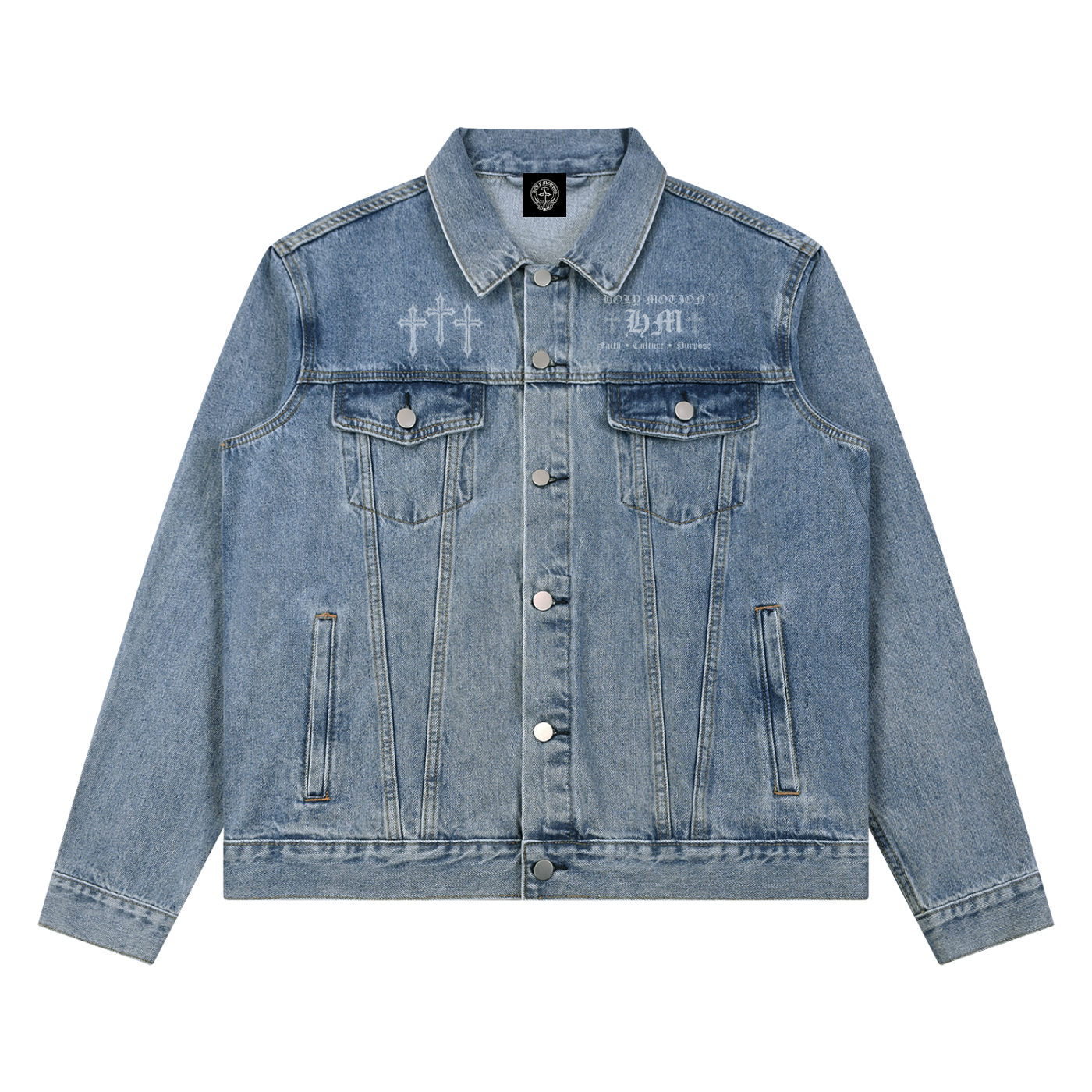 Holy Motion Vintage Wash Denim Jacket
