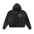 The Kingdom Of Heaven Distressed ZipUp Hoodie