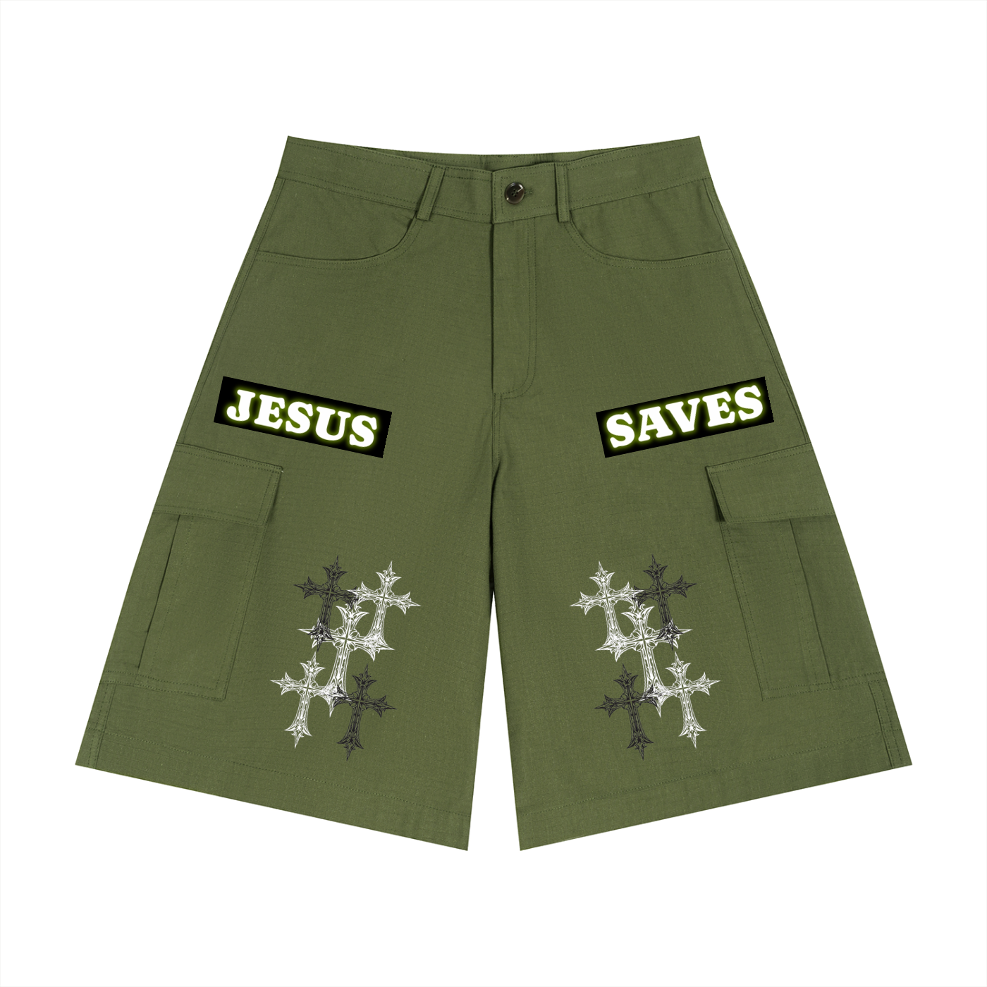Jesus Saves Cargo Shorts