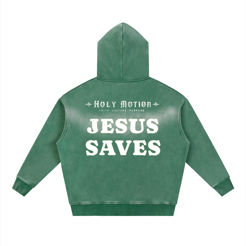 Jesus Saves ZipUp Hoodie