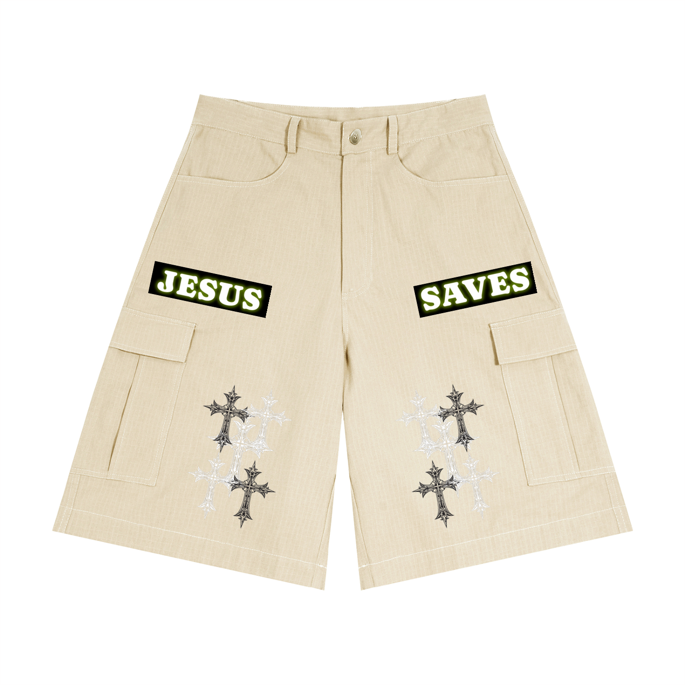 Jesus Saves Cargo Shorts