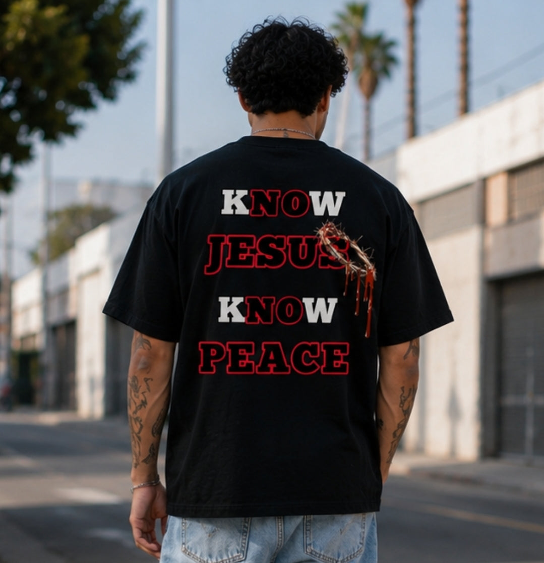 Holy Motion: Know Jesus Know Peace T-shirt