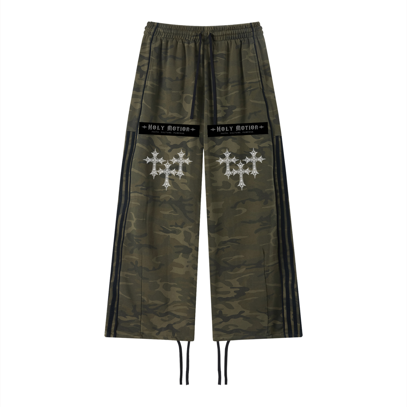 Holy Motion Camo Wide Leg Pants