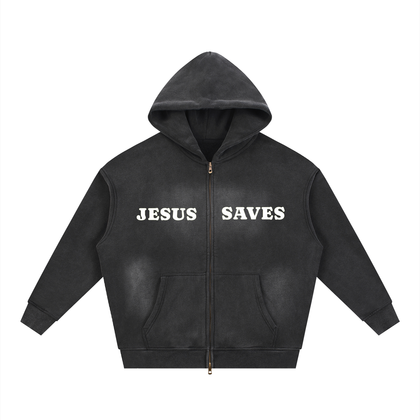 Jesus Saves ZipUp Hoodie