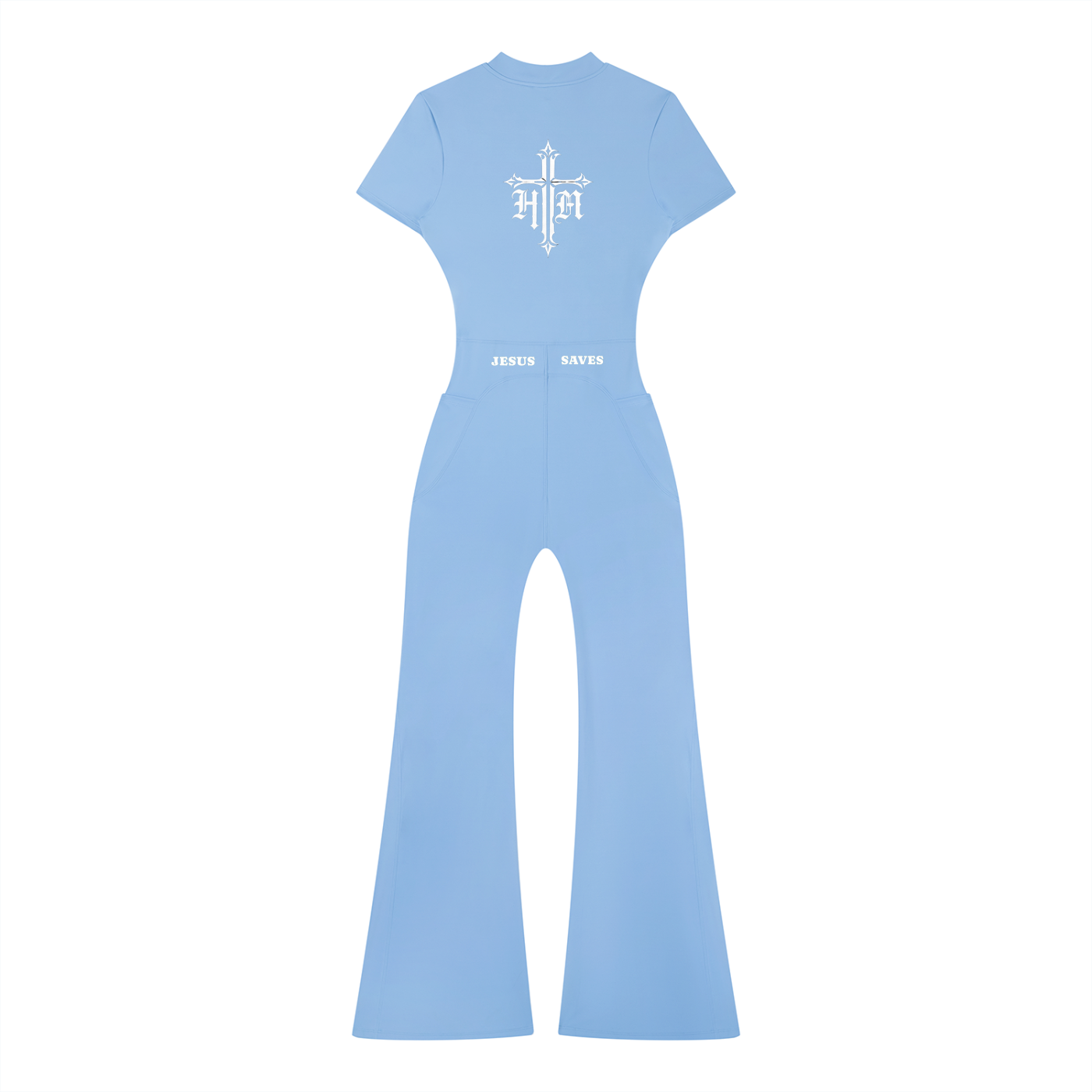 Jesus Saves Flared Leg Jumpsuit