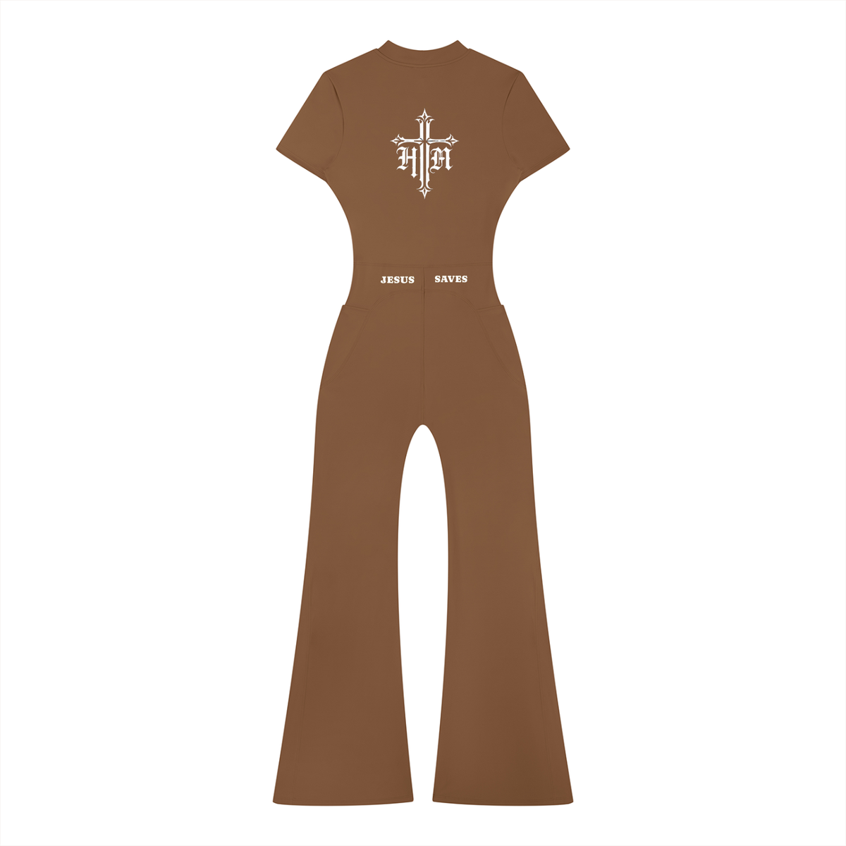 Jesus Saves Flared Leg Jumpsuit