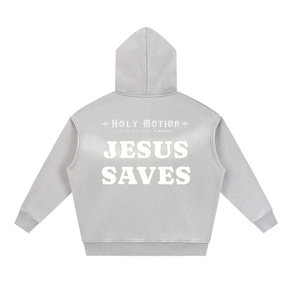 Jesus Saves ZipUp Hoodie
