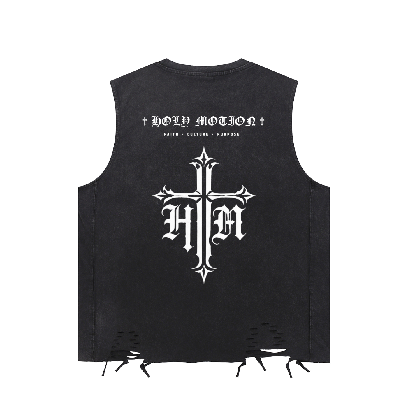 Jesus Saves Distressed Sleeveless