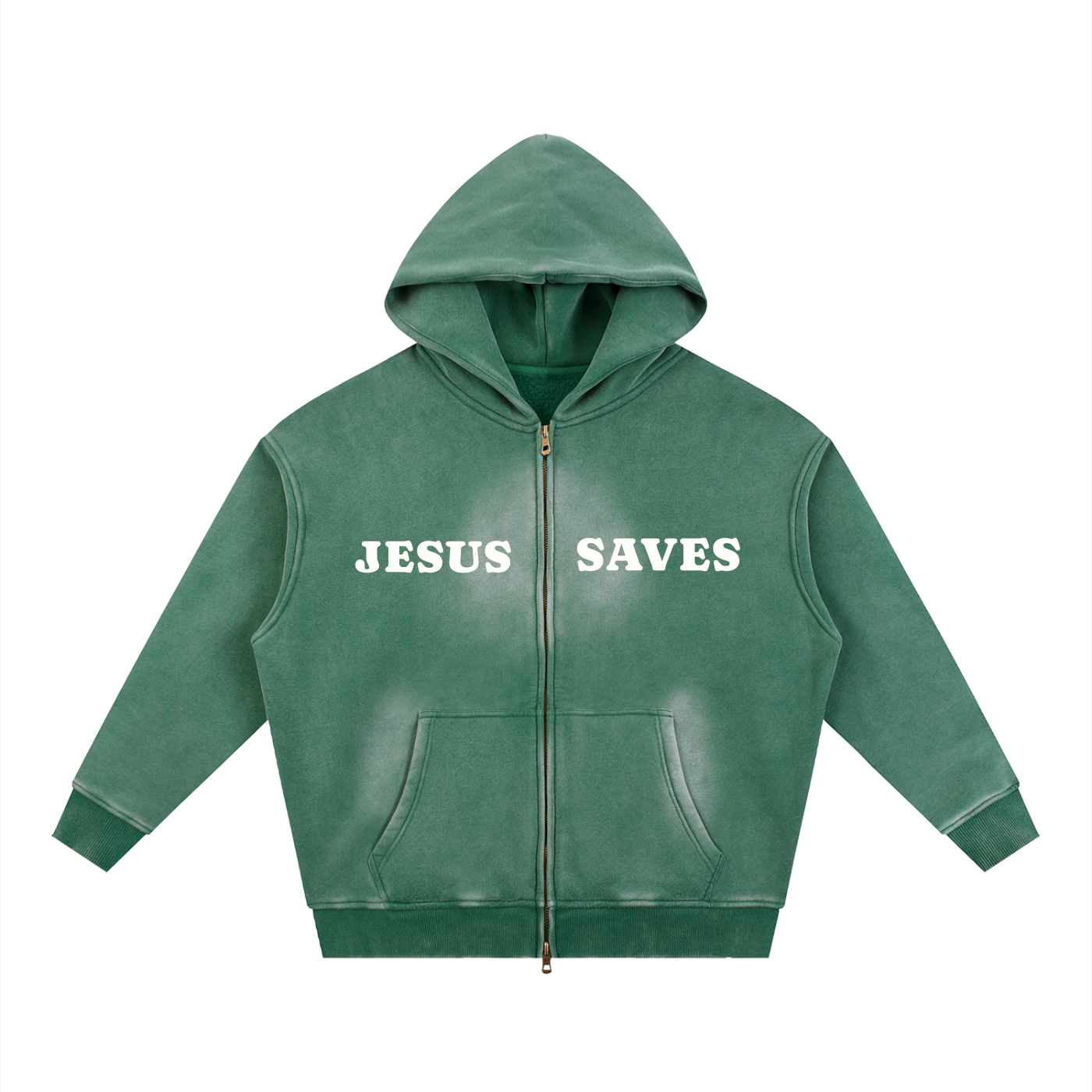 Jesus Saves ZipUp Hoodie