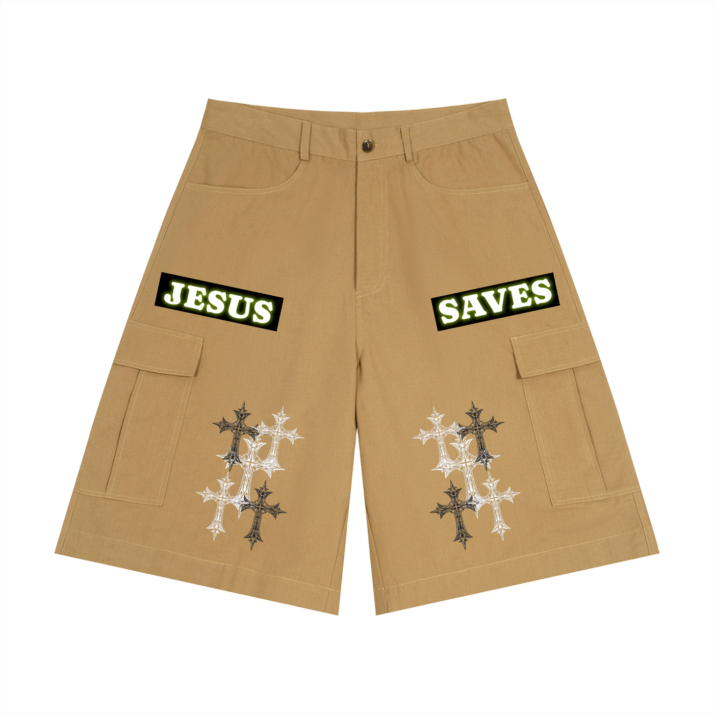 Jesus Saves Cargo Shorts