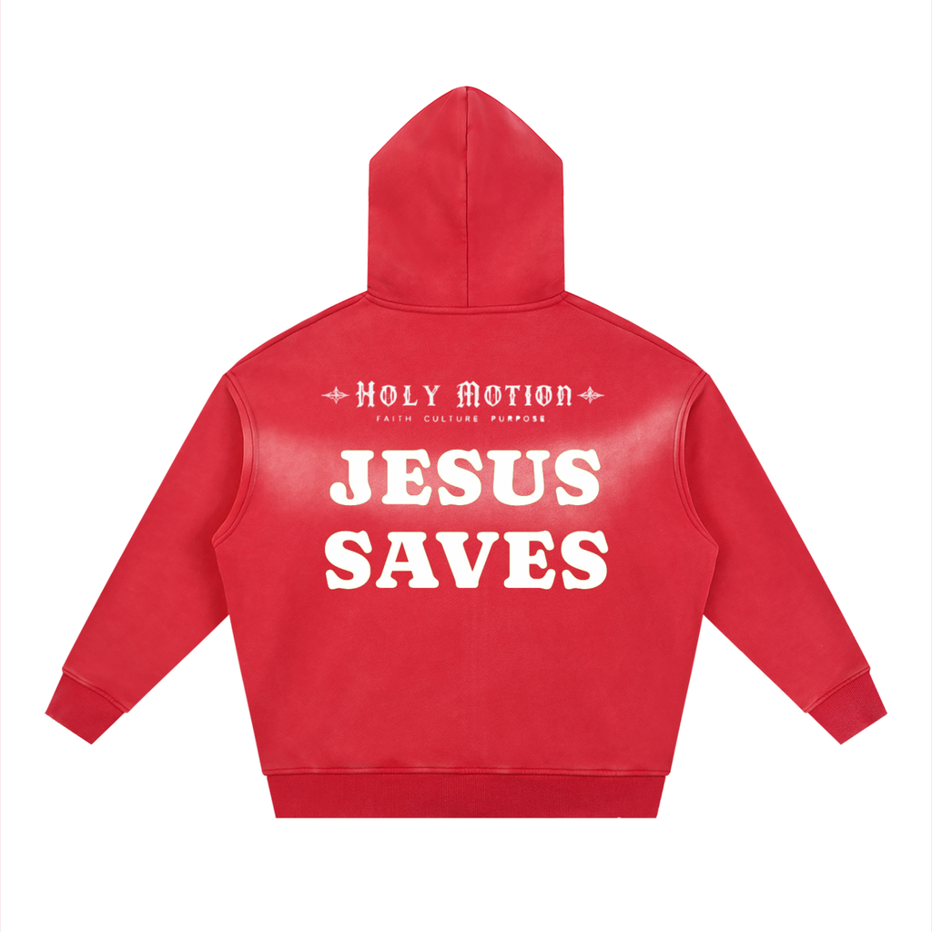 Jesus Saves ZipUp Hoodie
